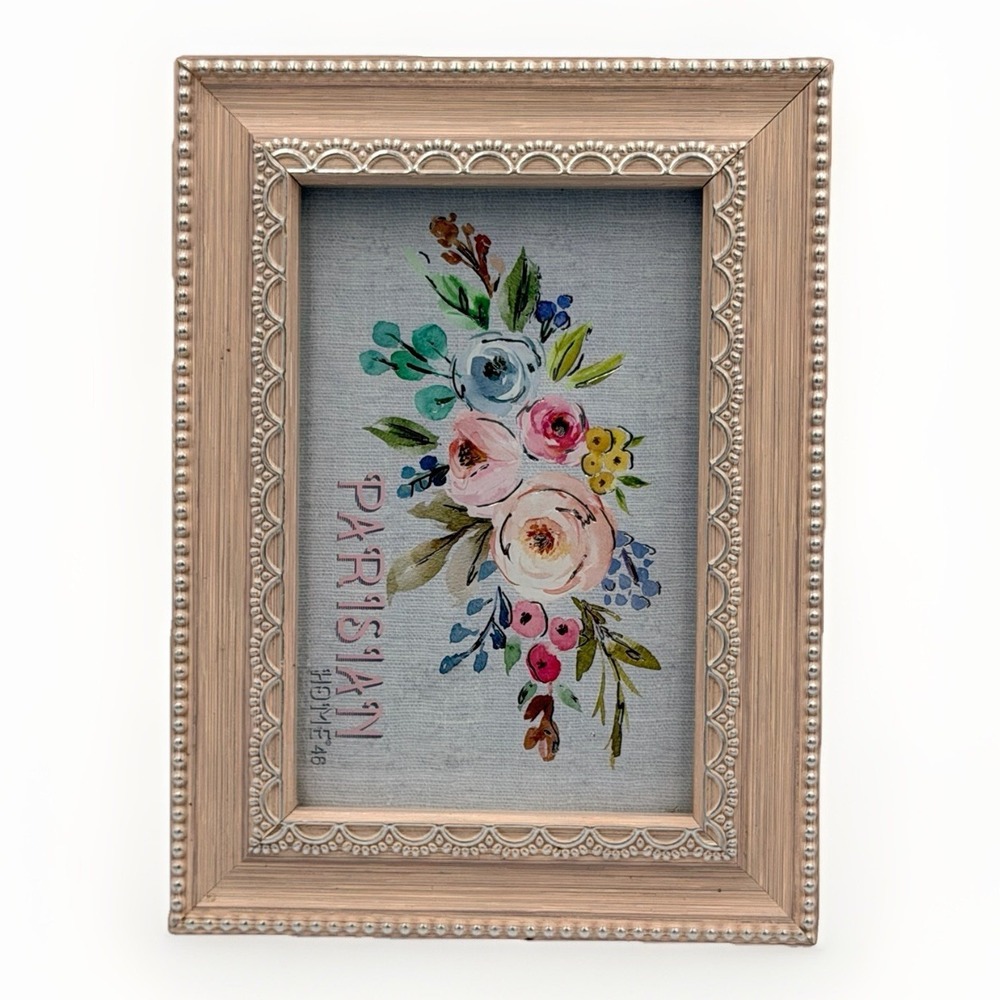 Parisian Home 4x6 Wood Picture Frame Pink Cottagecore French Country Coquette